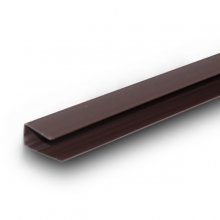 Профиль стартовый ПВХ (завершающий, П-образный) шоколад