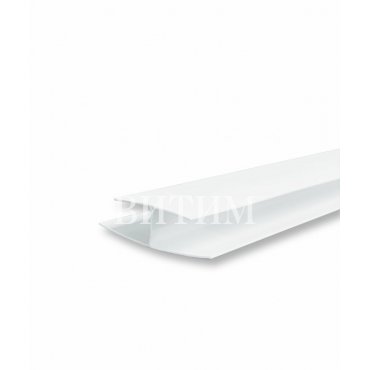 Н-Образный профиль ПВХ (соединительный) 25×10×3000 белый