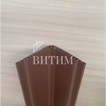 Внутренний угол ПВХ 30×10×3000 шоколад применение