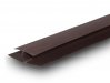 Н-Образный профиль ПВХ (соединительный) 25×10×3000 шоколад