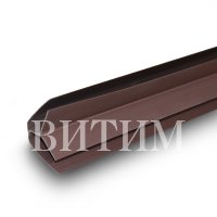 Внутренний угол ПВХ 30×10×3000 шоколад